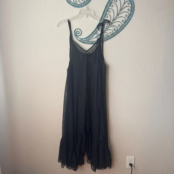 UO Everly Mesh Midi Slip Dress NWT - Picture 3 of 7